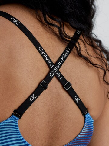 Bustieră Sutien de la Calvin Klein Underwear pe albastru