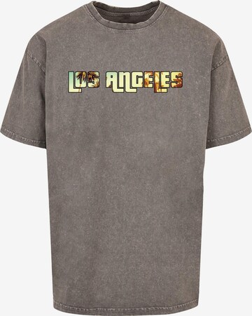 Merchcode Shirt 'Grand Los Angeles' in Bruin: voorkant