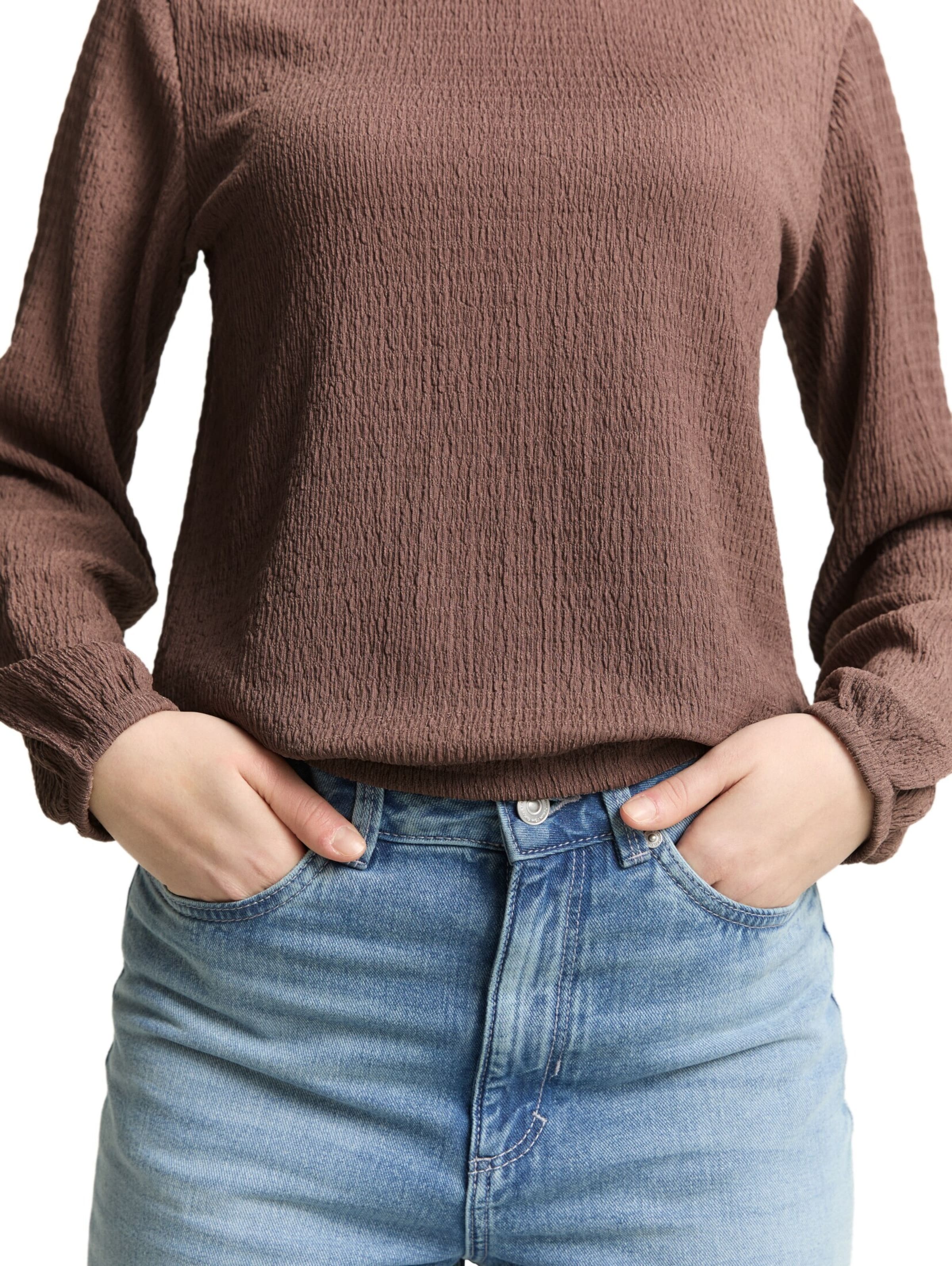 TOM TAILOR DENIM Shirt in Bruin