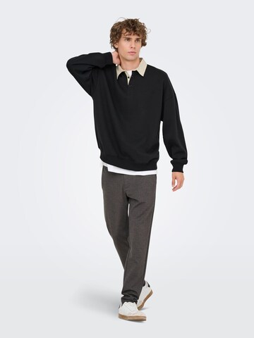 Sweat-shirt 'ONSJeffrey' Only & Sons en noir