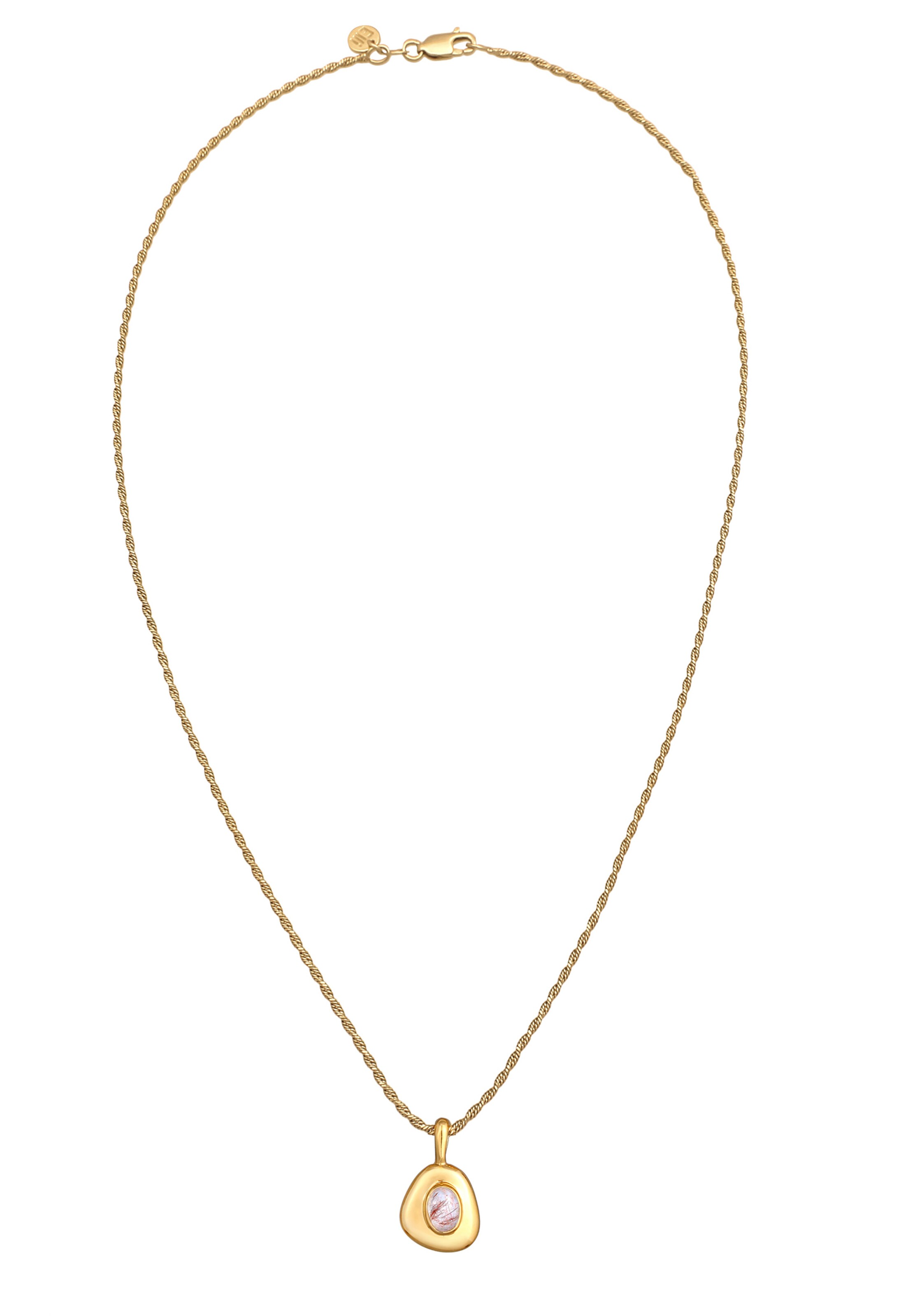 ELLI PREMIUM Necklace 'Engel' in Gold: front