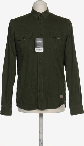 TOM TAILOR Button Up Shirt in S in Green: front