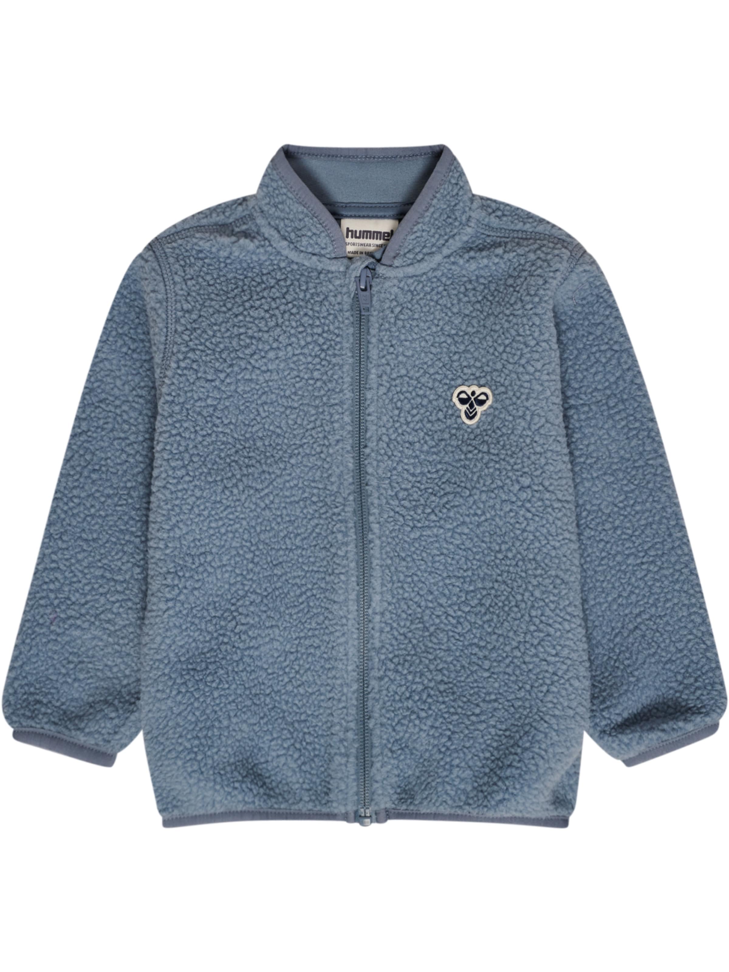 Hummel Fleece jas in Blauw: voorkant