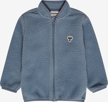 Hummel Fleece jas in Blauw: voorkant