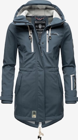 MARIKOO Raincoat 'Zimtzicke' in Blue: front