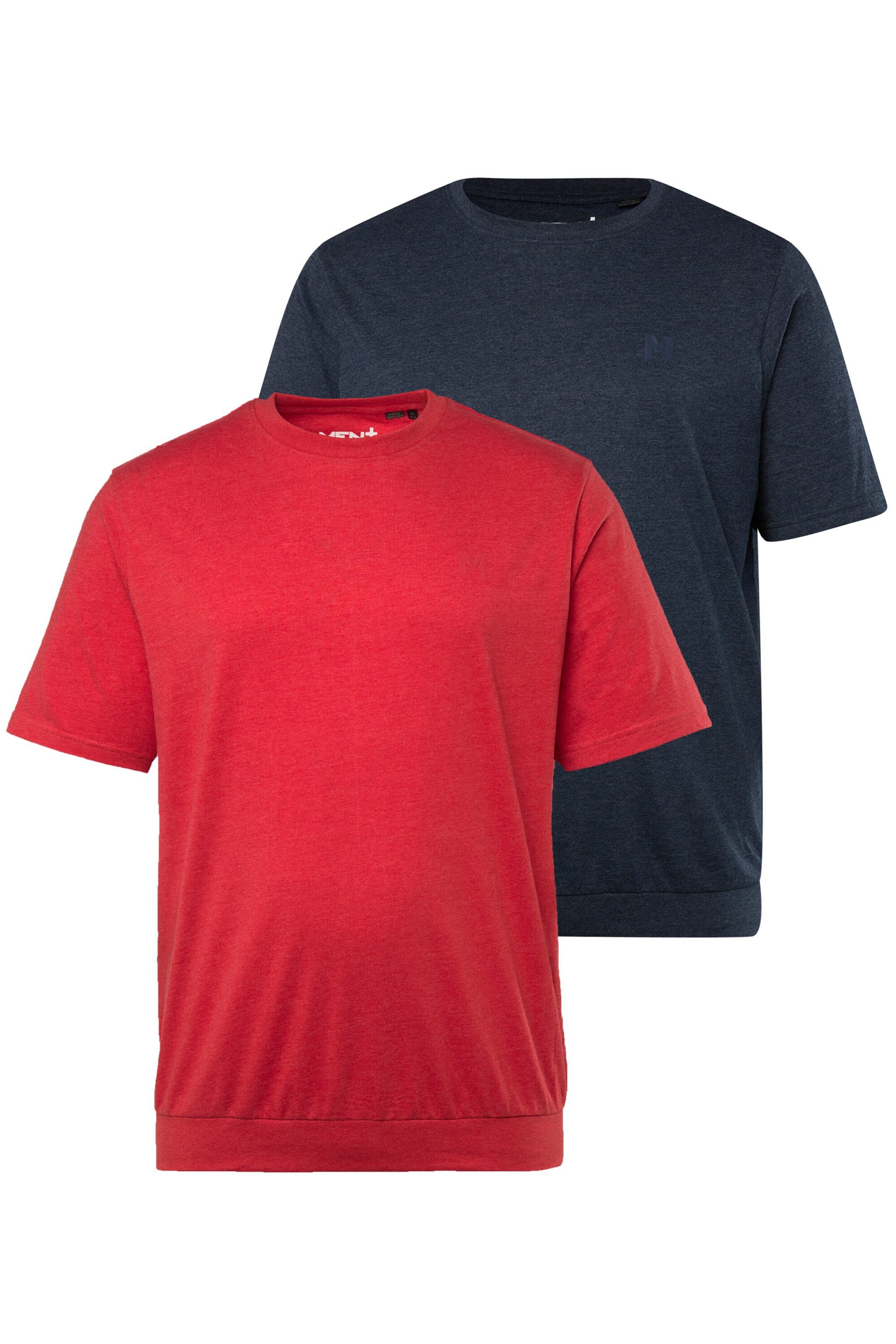 Men Plus Shirt in Rood: voorkant