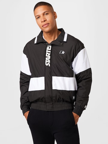 Starter Black Label Between-Season Jacket in Black: front