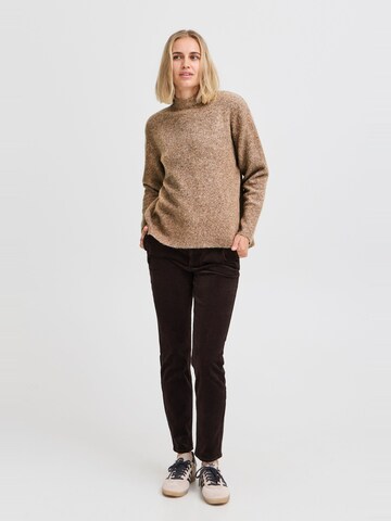 Pull-over 'Astra' PULZ Jeans en marron
