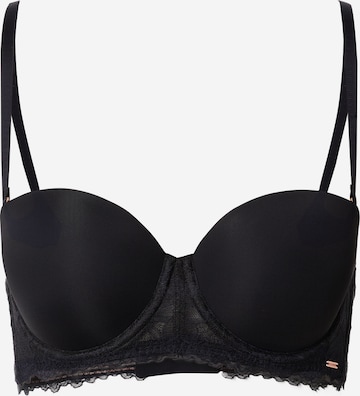 Dorina Balconette Bra in Black: front