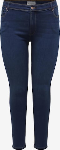 ONLY Carmakoma Skinny Jeans in Blauw: voorkant