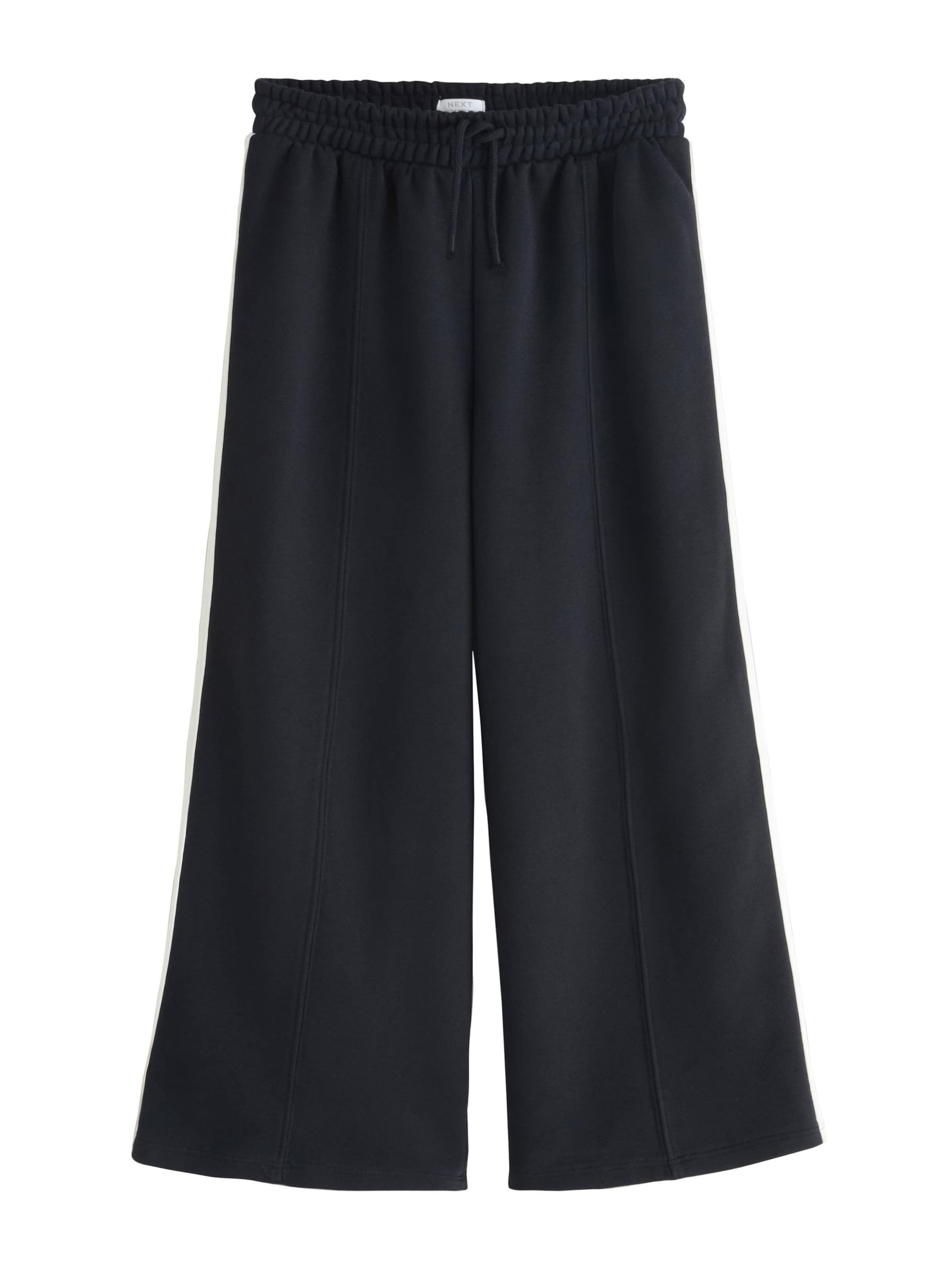 Next Wide leg Trousers in Black: front