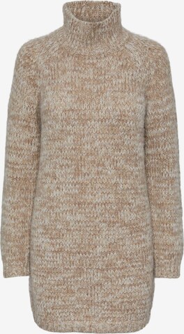 PIECES Knitted dress 'NOMANA' in Brown: front
