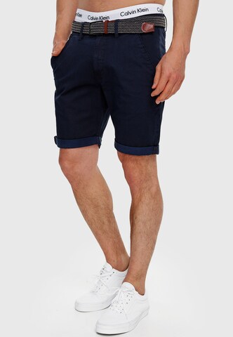 INDICODE JEANS Regular Trousers ' Estrada ' in Blue