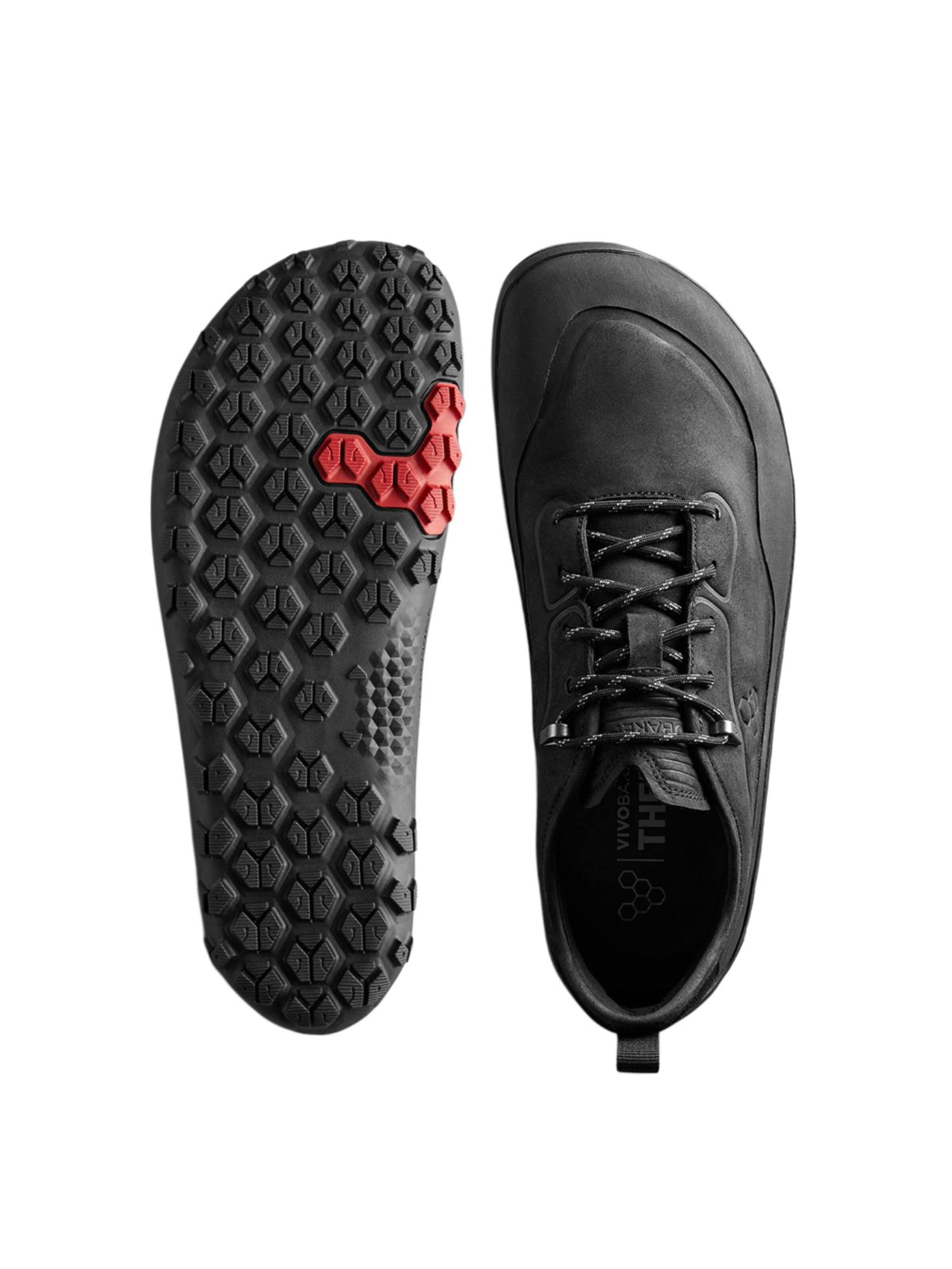 Vivo Barefoot Lågsko 'TRACKER LEATHER AT LOW' i svart