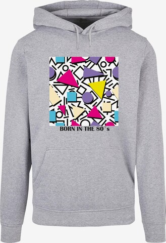 Felpa 'Geometric Retro' di Mister Tee in grigio: frontale