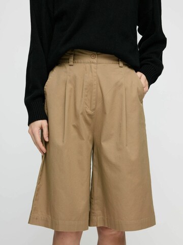 moshi moshi mind Loosefit Broek 'Weekly' in Beige: voorkant