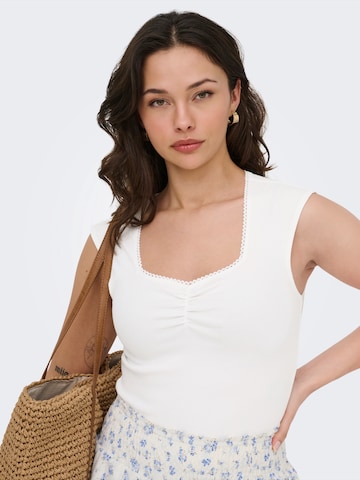 Top 'ONLFENJA' di ONLY in bianco