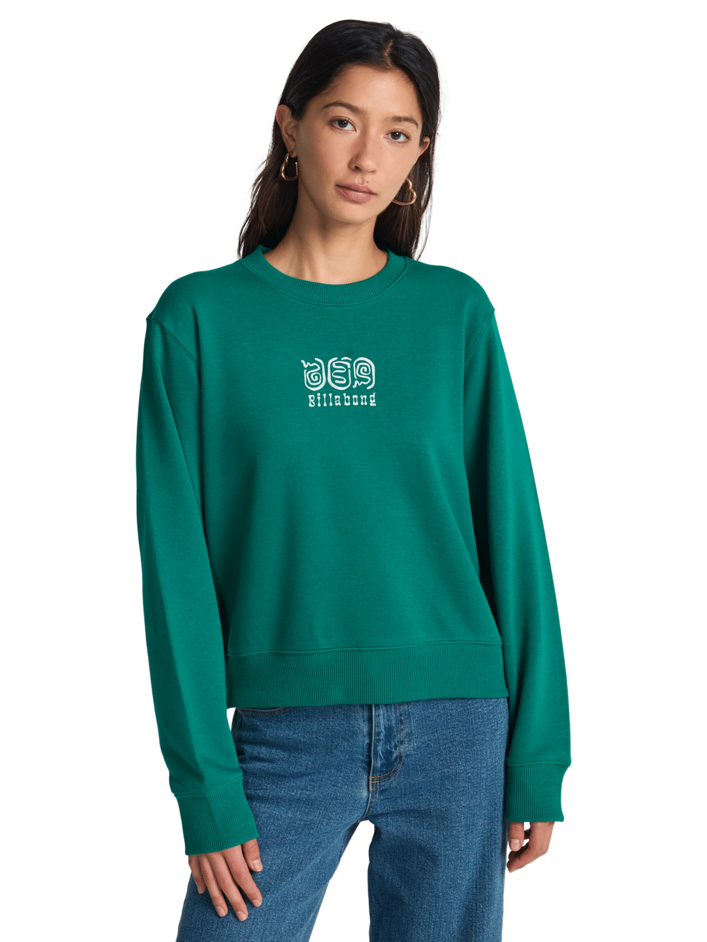 BILLABONG Sweatshirt 'Dream In The Wind' in Green: front