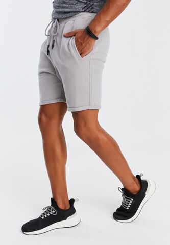 Leif Nelson Slimfit Shorts 'LN-8316' in Grau