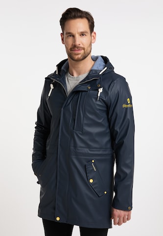 Schmuddelwedda Between-Seasons Parka in Blue: front