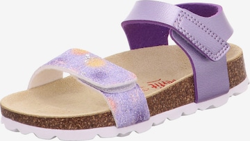 SUPERFIT Sandals in Purple: front