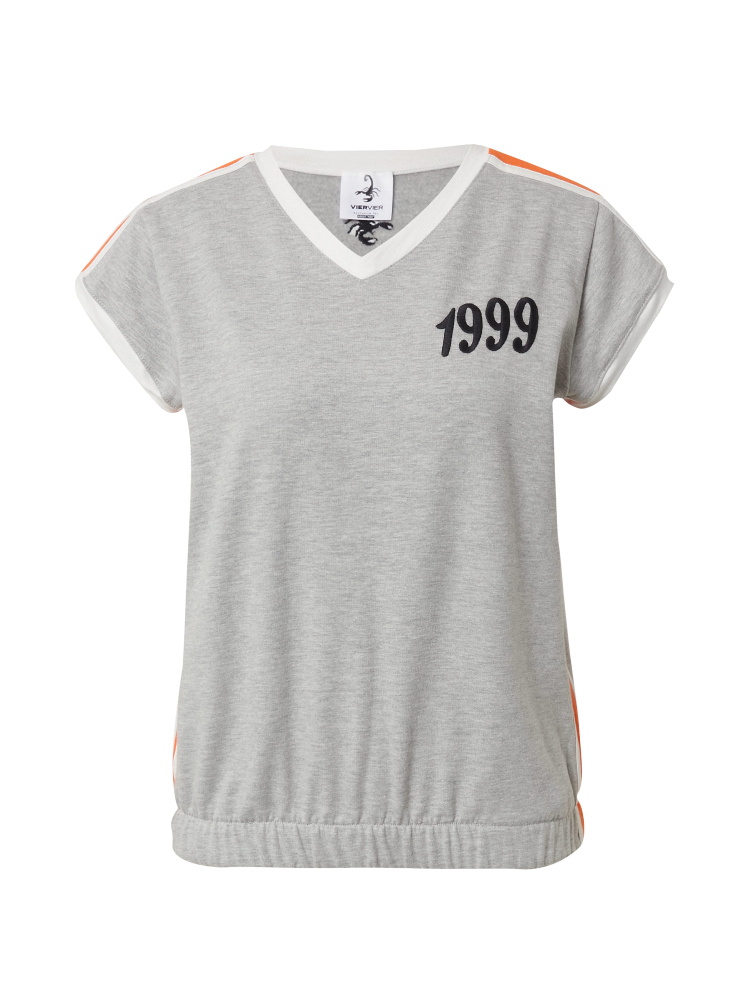 VIERVIER Bluzka sportowa &#x27;Jolien&#x27; w kolorze szary: przód