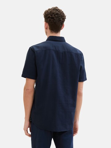 Coupe regular Chemise TOM TAILOR en bleu