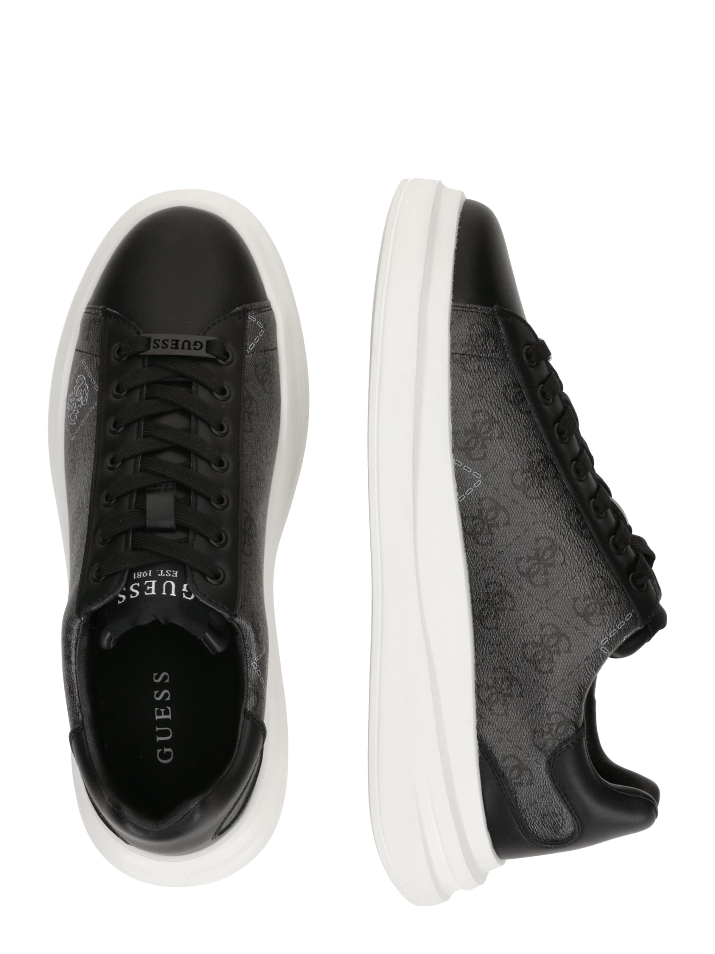 GUESS - Sapatilhas baixas 'ELBA' em preto