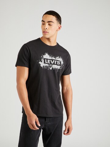 LEVI'S ® - Camisa 'SS Relaxed Baby Tab Tee' em preto: frente