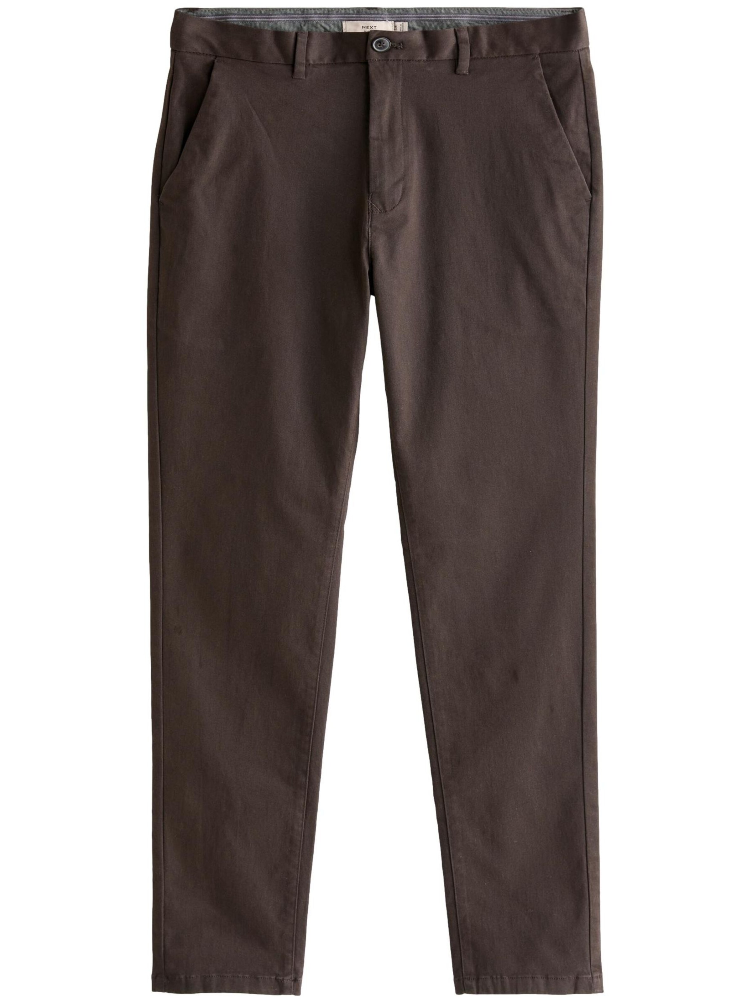Next Chino Pants in Brown: front