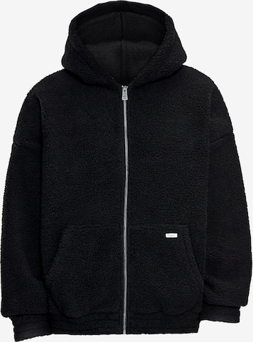 Veste de survêtement Dropsize en noir : devant