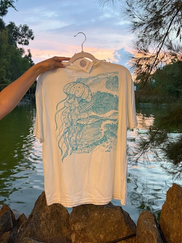 Maglia trikot 'Jellyfish Oversize Unisex Tee' di Perfect&Basic in blu