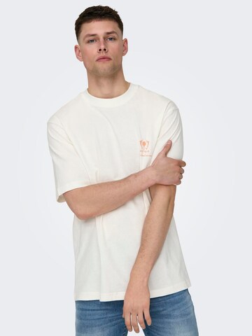 Only & Sons T-Shirt 'MILO' in Weiß