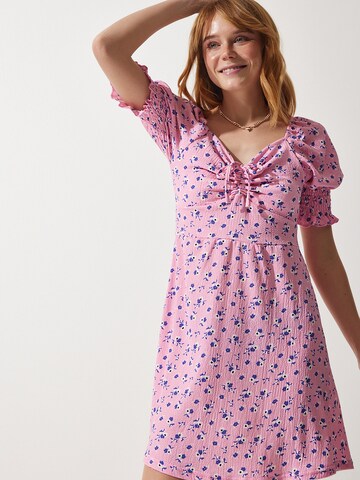 Happiness İstanbul Letné šaty - Ružová
