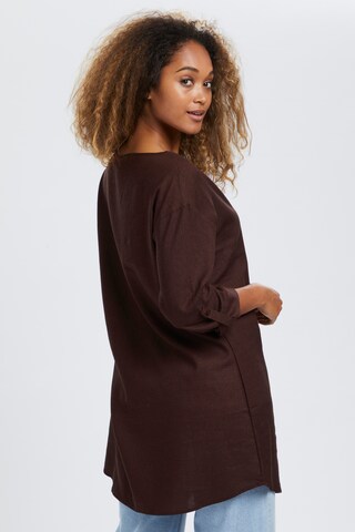 Tunique 'Venta' Cream en marron