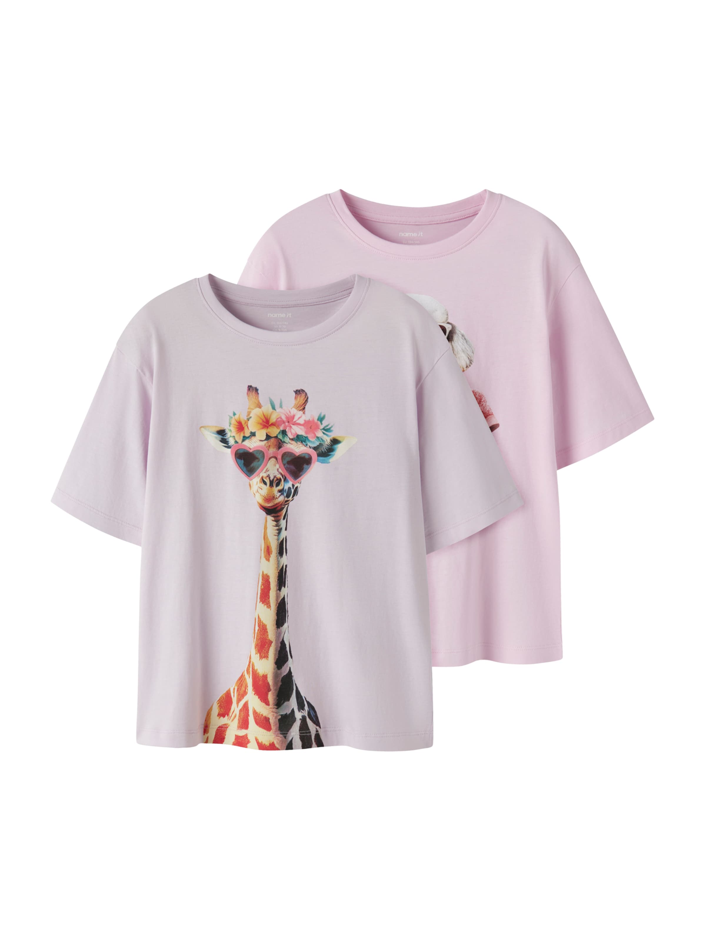 NAME IT Póló 'NKFVOTEA' - lila: elől