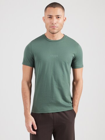 T-Shirt 'AIDY' GUESS en vert : devant