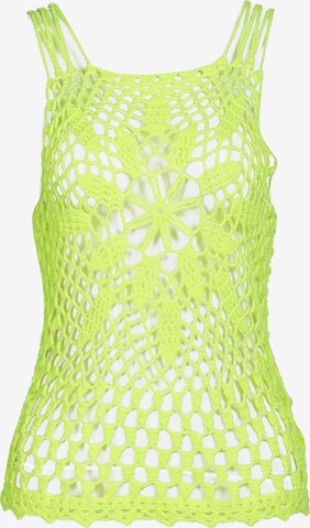 Tops en tricot IZIA en jaune : devant