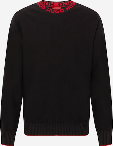 HUGO Sweater 'Smarlo' in Black: front