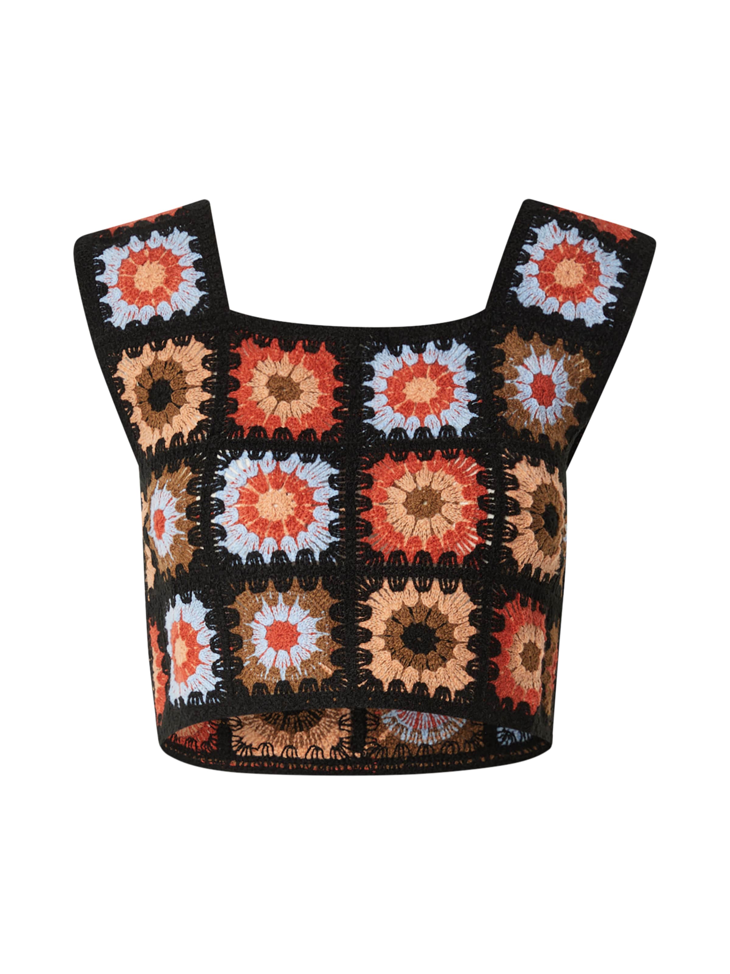 VILA Πλεκτό τοπ 'VIDEMSEY' σε μαύρο: μπροστά