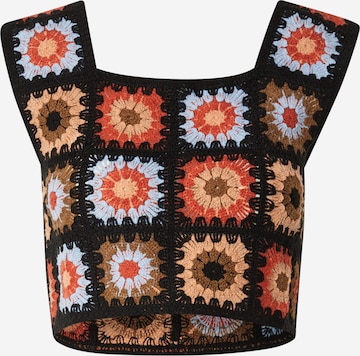 juoda VILA Megzta palaidinė be rankovių 'VIDEMSEY': priekis