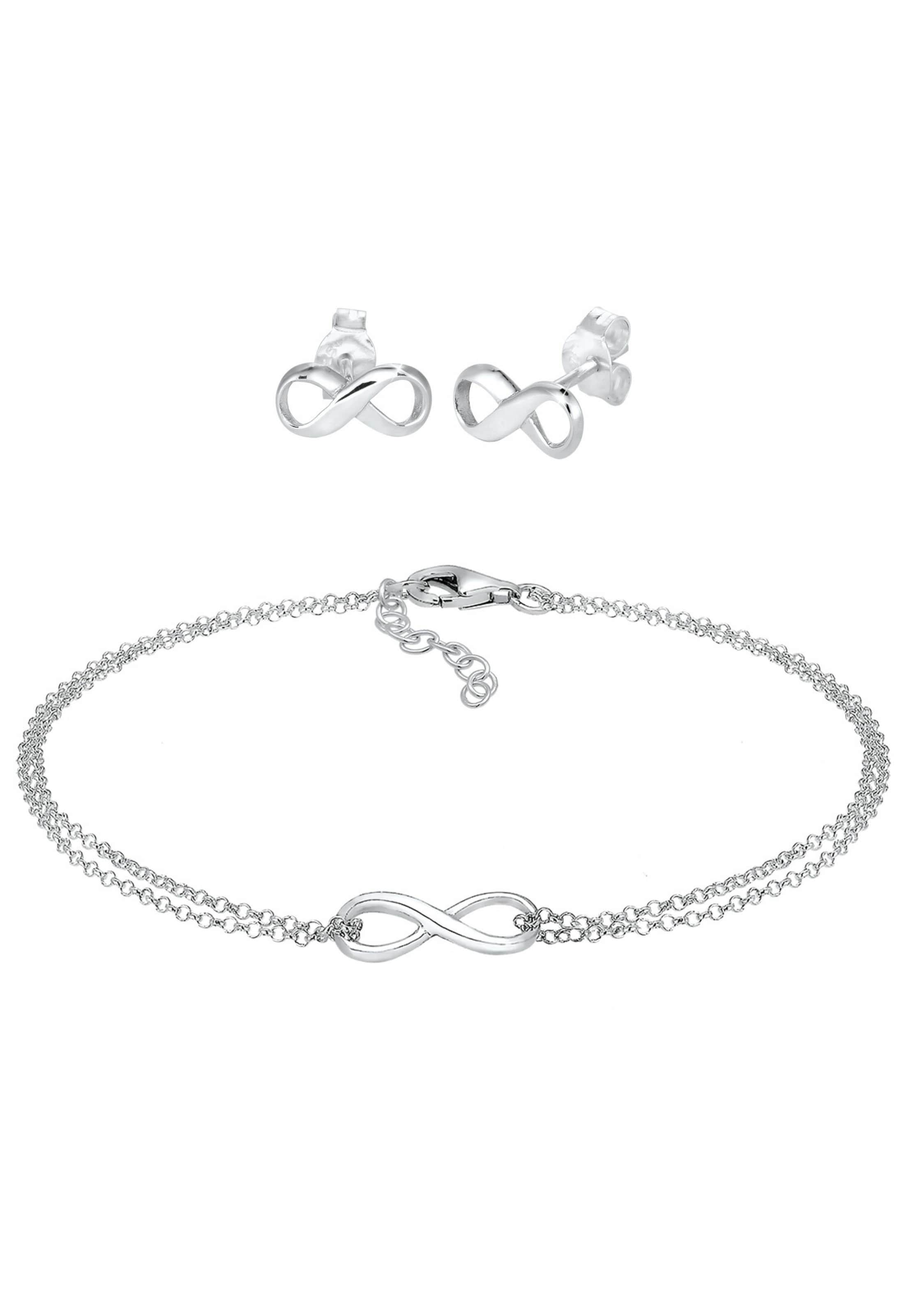 ELLI Schmuckset Infinity in Silber: Vorderseite