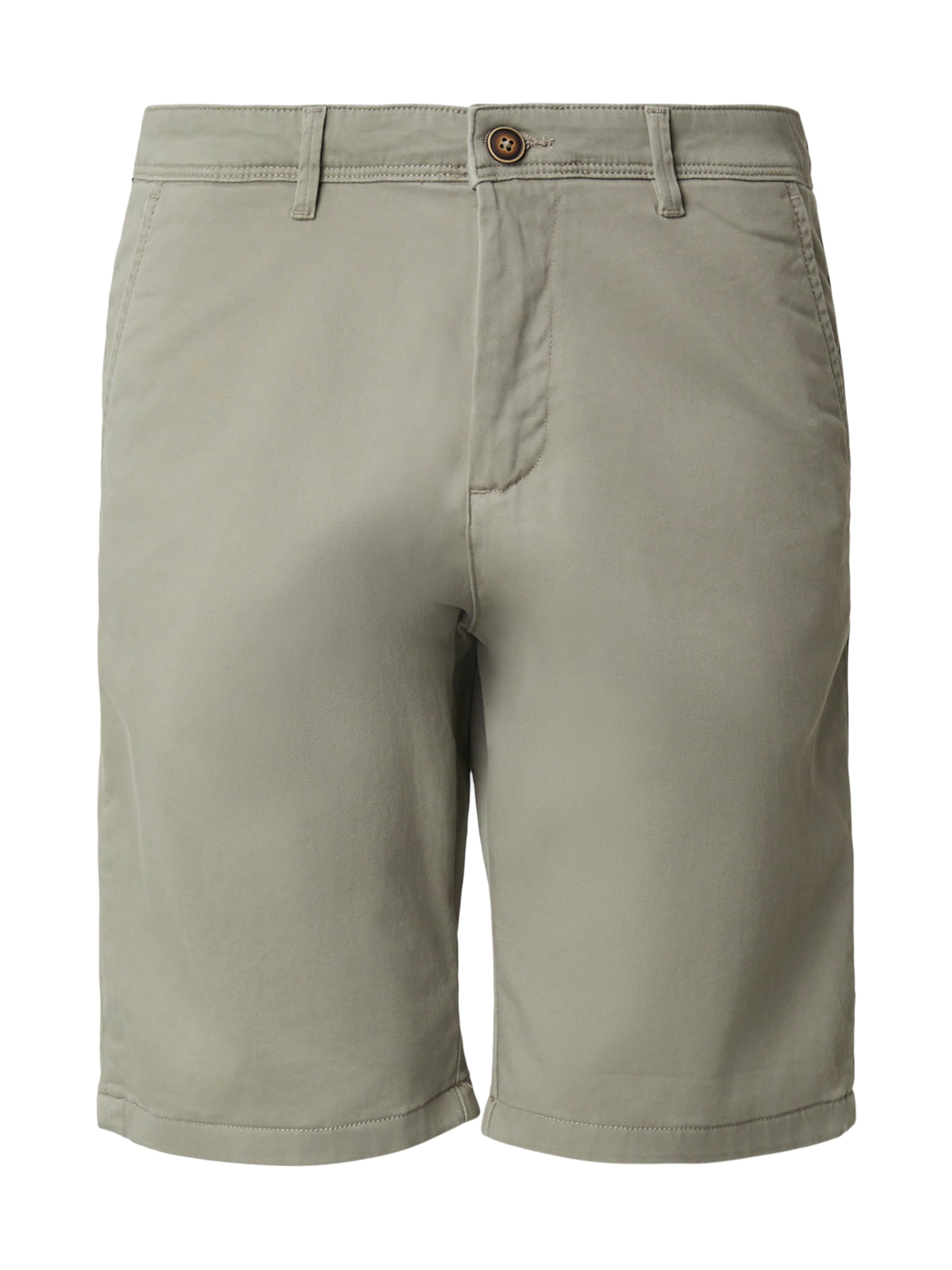 JACK & JONES regular Lærredsbukser 'JJIBowie' i grå: forside