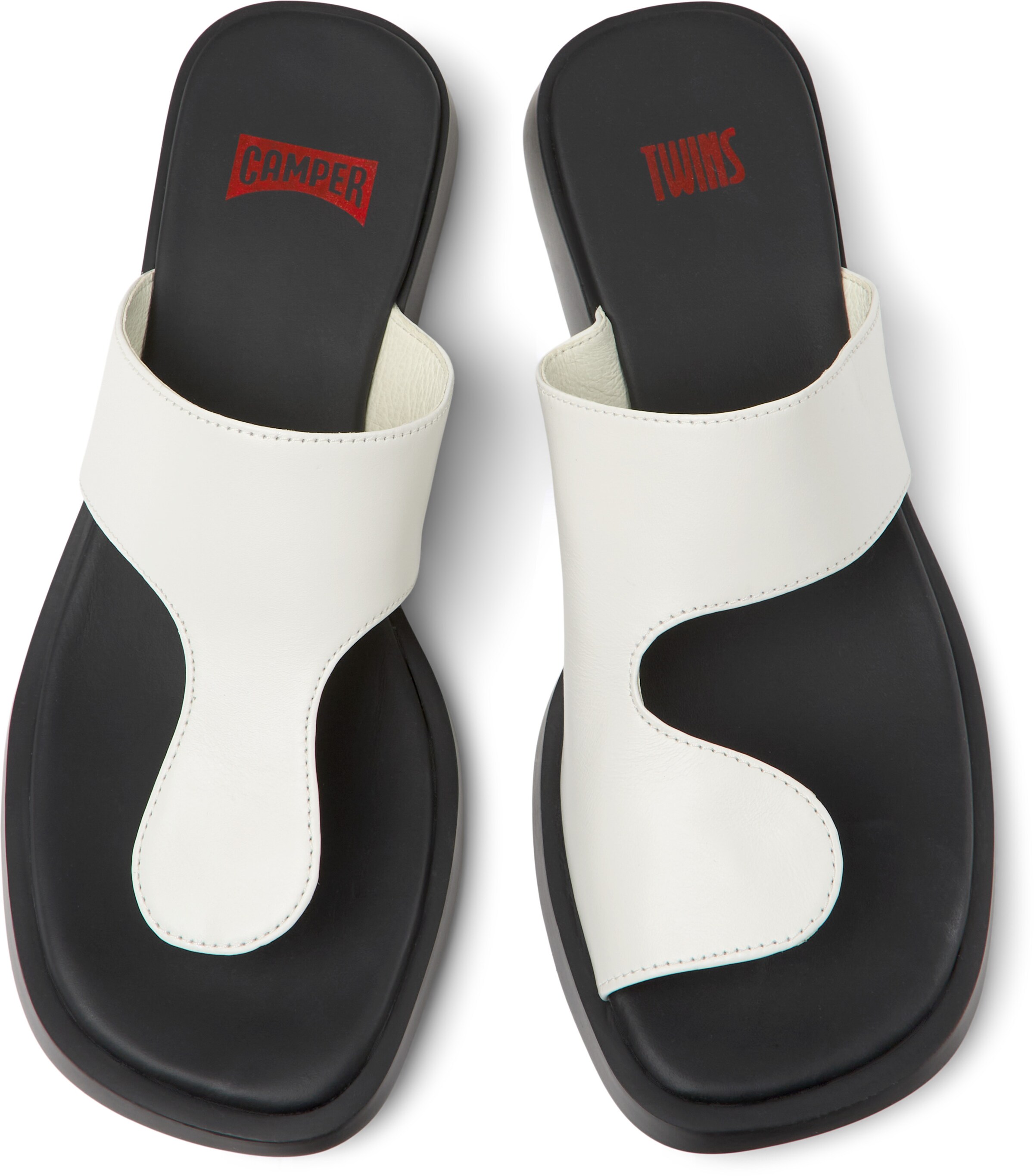 Zoccoletto 'Dana Twins' di CAMPER in bianco