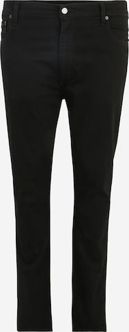 Effilé Jean '512 Slim Taper B&T' Levi's® Big & Tall en noir : devant