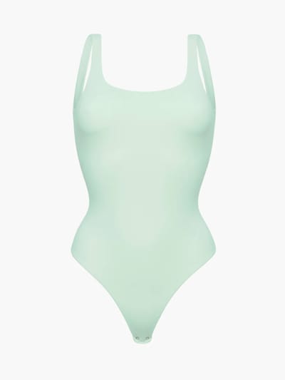 Body modellante 'Low Back - Body' in XS cfab (formerly creamy fabrics) di colore verde chiaro, Visualizzazione prodotti