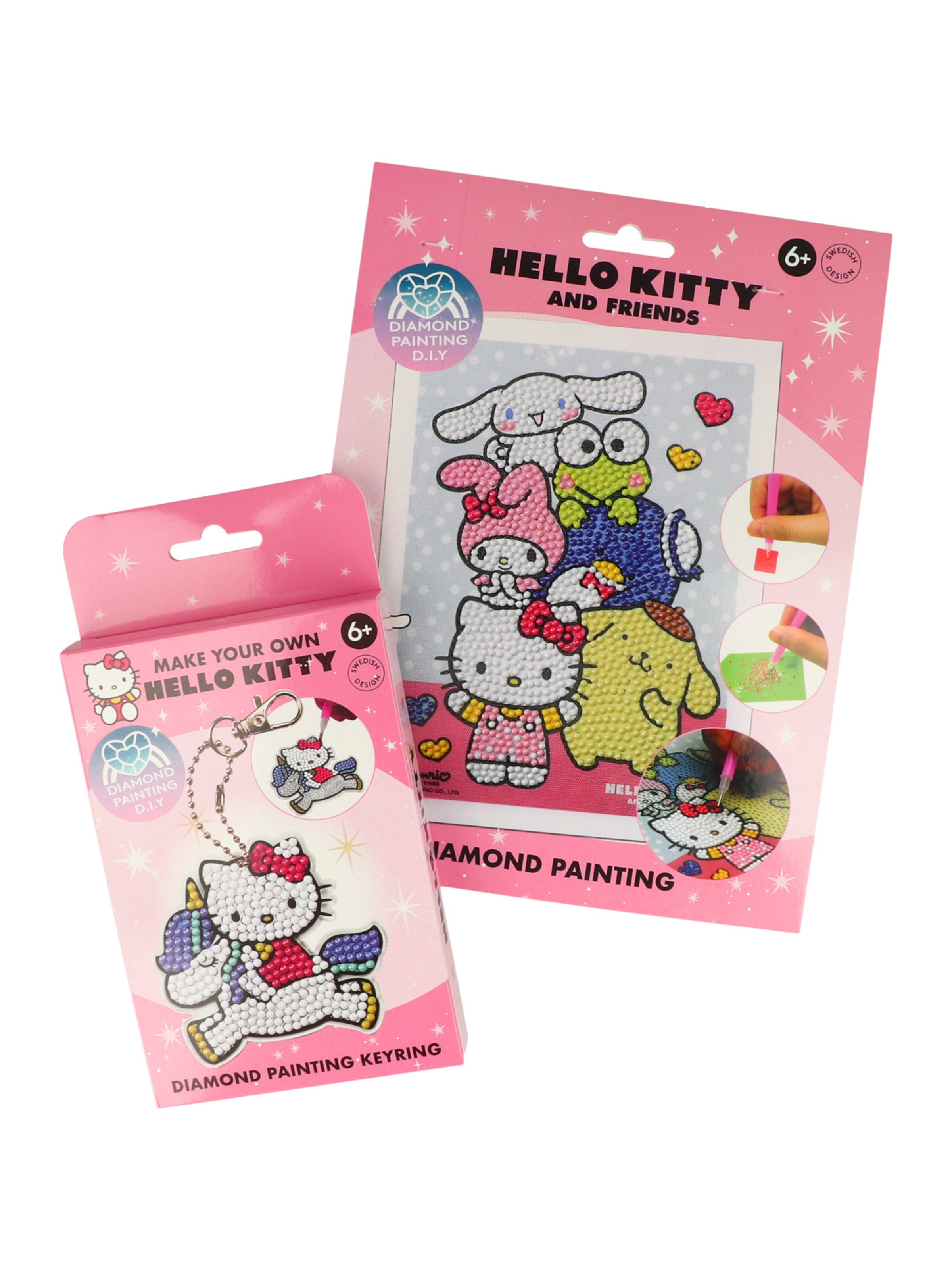 HELLO KITTY Bastelset 'DIY' in Weiß: Vorderseite