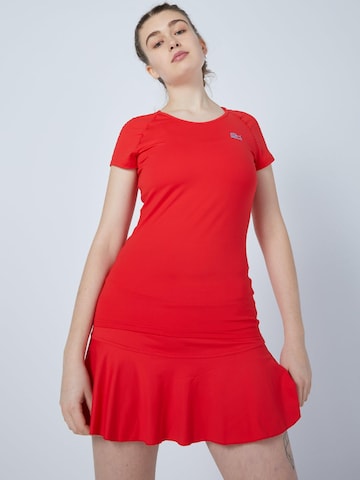 SPORTKIND Functioneel shirt 'Capsleeve' in Rood: voorkant