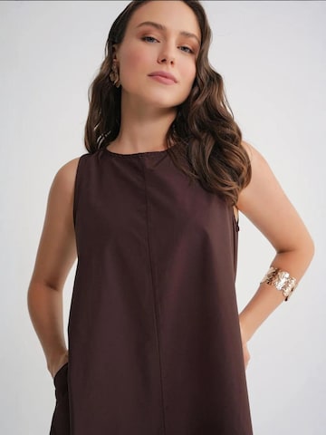 MixRay - Vestido em castanho