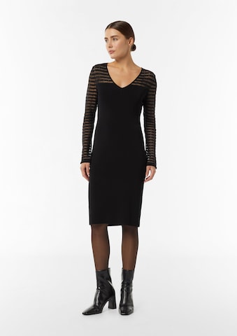 COMMA Kleid in Schwarz: Vorderseite